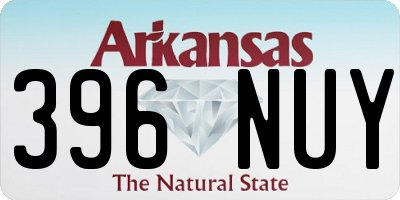 AR license plate 396NUY