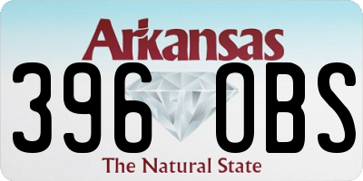 AR license plate 396OBS