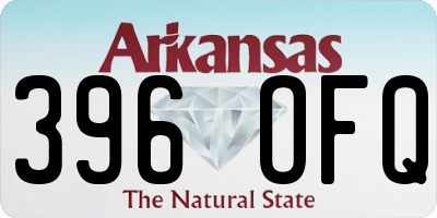 AR license plate 396OFQ