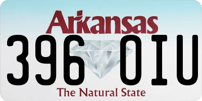 AR license plate 396OIU