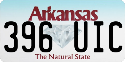 AR license plate 396UIC