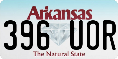 AR license plate 396UOR