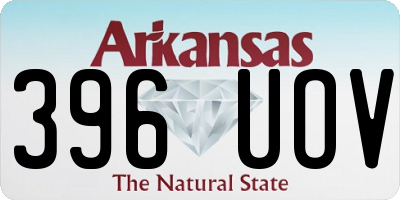 AR license plate 396UOV