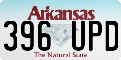 AR license plate 396UPD