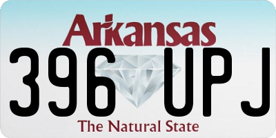 AR license plate 396UPJ