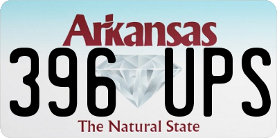 AR license plate 396UPS