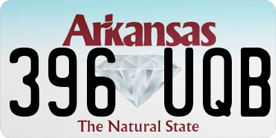 AR license plate 396UQB