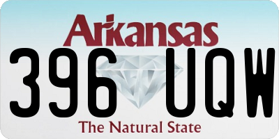 AR license plate 396UQW