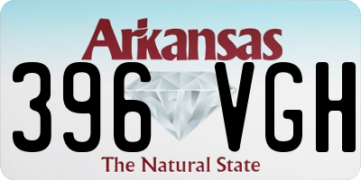 AR license plate 396VGH