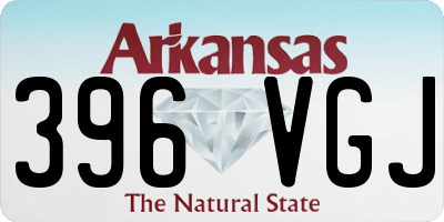 AR license plate 396VGJ