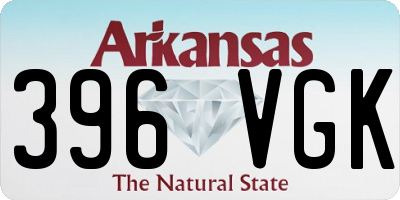 AR license plate 396VGK