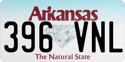 AR license plate 396VNL