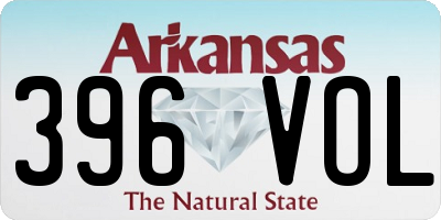 AR license plate 396VOL