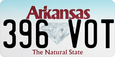 AR license plate 396VOT