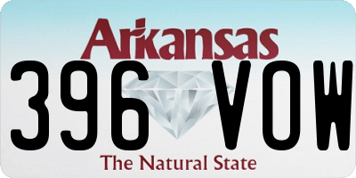 AR license plate 396VOW
