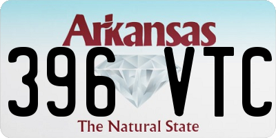 AR license plate 396VTC