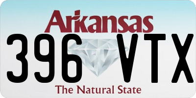 AR license plate 396VTX