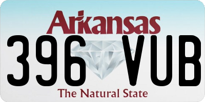 AR license plate 396VUB