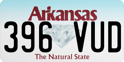 AR license plate 396VUD