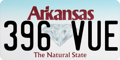 AR license plate 396VUE