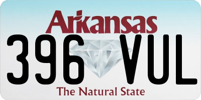 AR license plate 396VUL