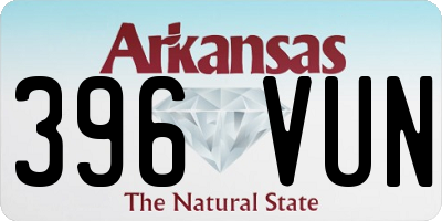 AR license plate 396VUN