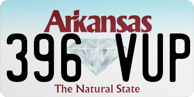 AR license plate 396VUP