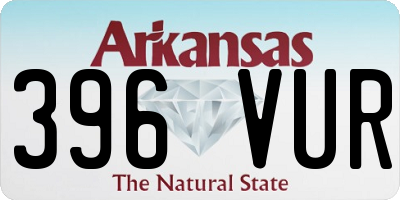 AR license plate 396VUR