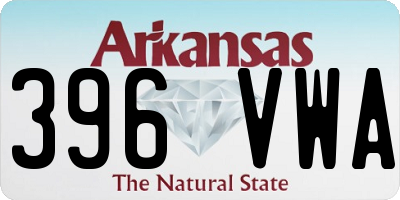 AR license plate 396VWA