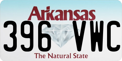 AR license plate 396VWC