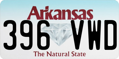 AR license plate 396VWD