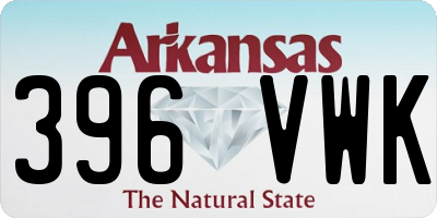 AR license plate 396VWK