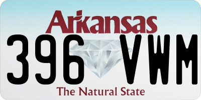 AR license plate 396VWM