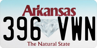 AR license plate 396VWN