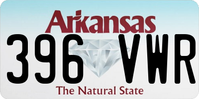 AR license plate 396VWR
