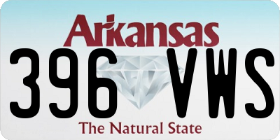 AR license plate 396VWS