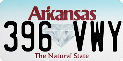 AR license plate 396VWY