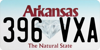 AR license plate 396VXA
