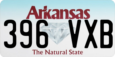 AR license plate 396VXB