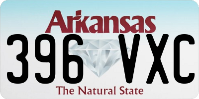 AR license plate 396VXC
