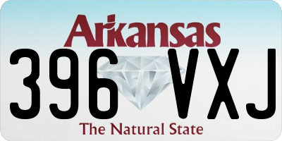 AR license plate 396VXJ
