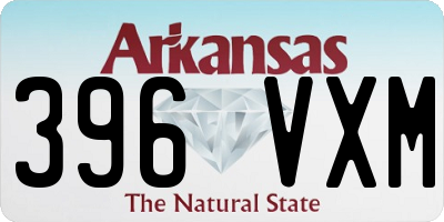 AR license plate 396VXM