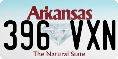 AR license plate 396VXN