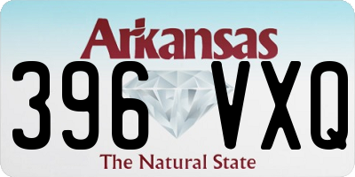 AR license plate 396VXQ