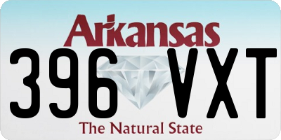 AR license plate 396VXT