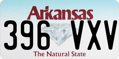 AR license plate 396VXV