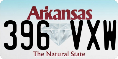 AR license plate 396VXW