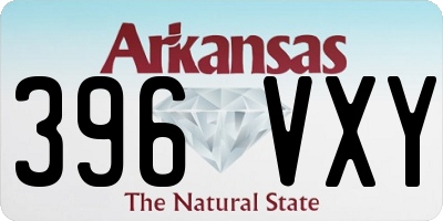 AR license plate 396VXY