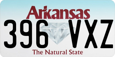 AR license plate 396VXZ