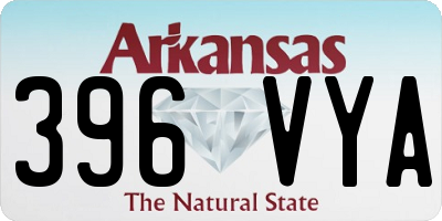 AR license plate 396VYA